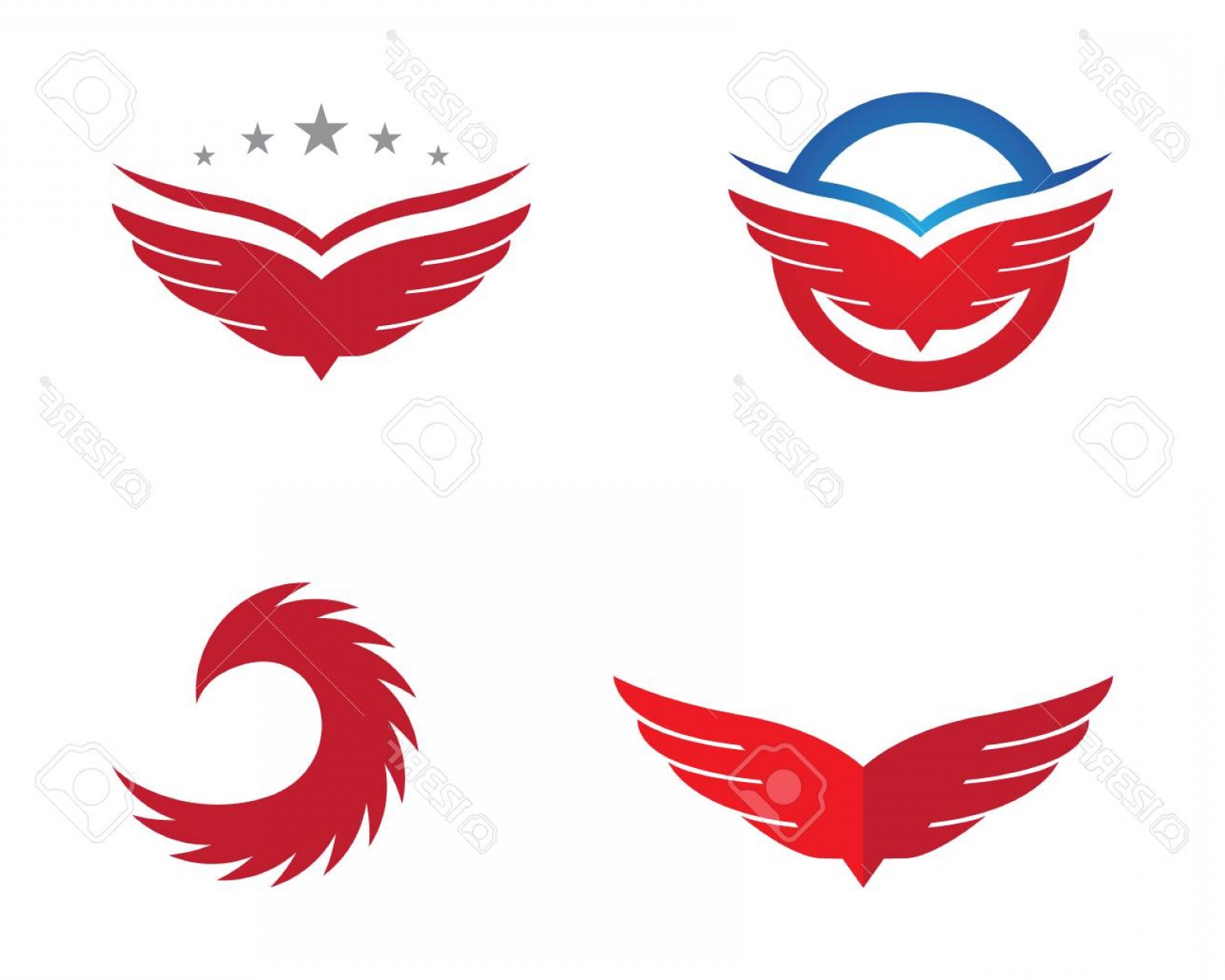 1560x1248 Photostock Vector Falcon Wing Logo Template Vector Icon Design