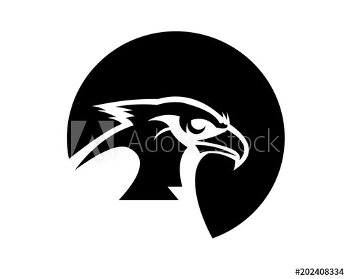 500x400 Bird Eagle Falcon Animal Feather Vector Logo