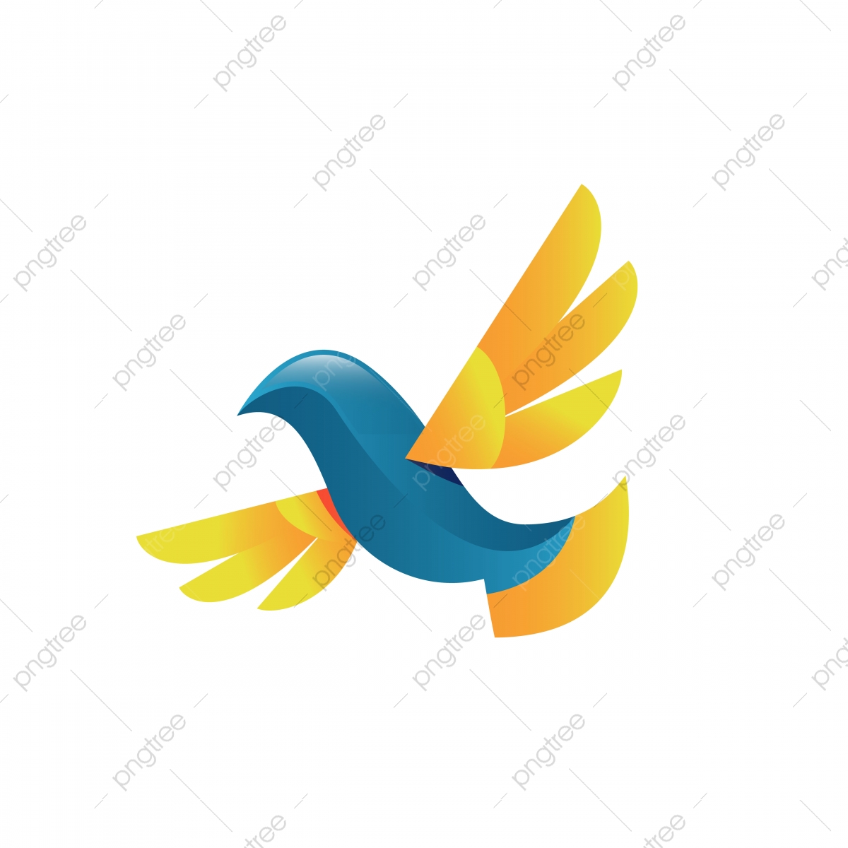 1200x1200 Dove Vector Logo Concept Illustration Falcon Bird Logo Animal