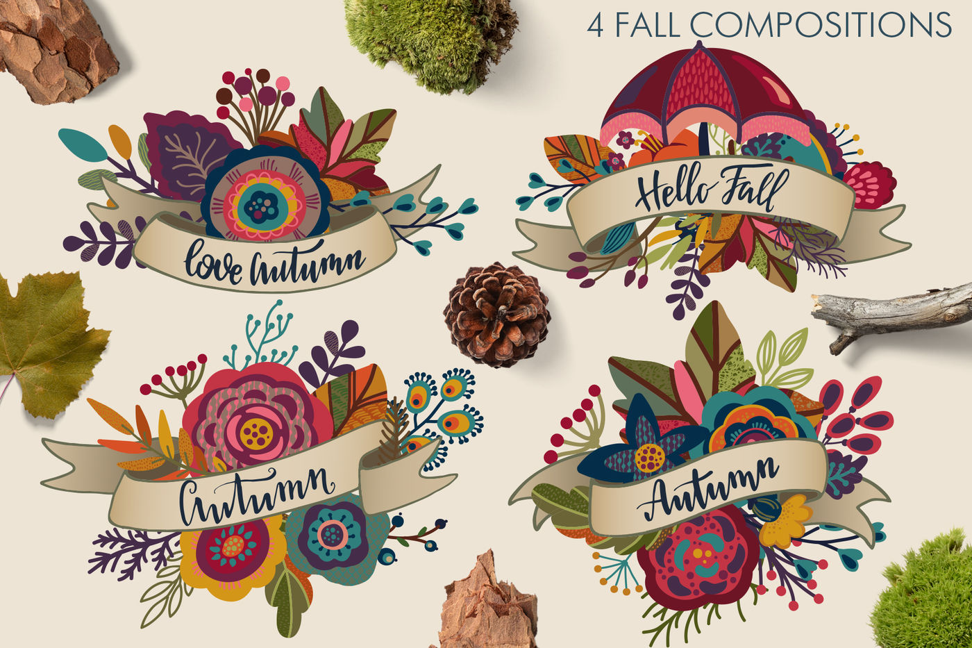 1400x933 Bright Fall Vector Collection