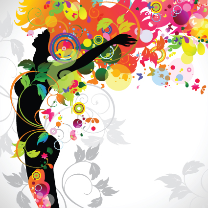 425x425 Fall Floral Girl Design Vector Graphic Free Download