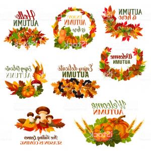 300x300 Autumn Wreath With Animals And Florals Cute Fall Vector Handandbeak