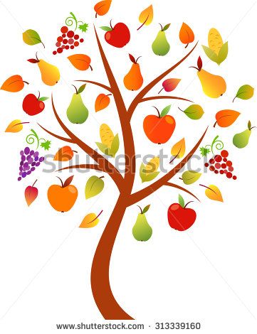 361x470 Fall Tree Vector, Fruit Tree, Vegetable Tree Women's Ministry