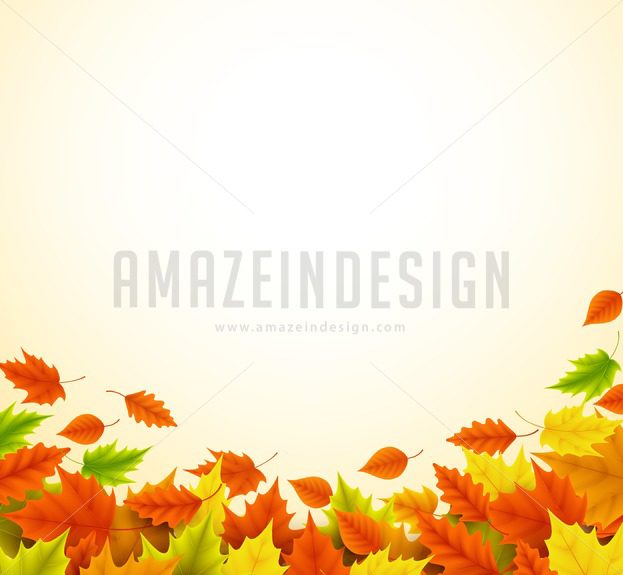 623x575 Fall Vector Background For Autumn With Maple Leaves