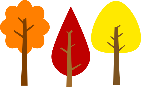 600x369 Fall Clip Art Vector