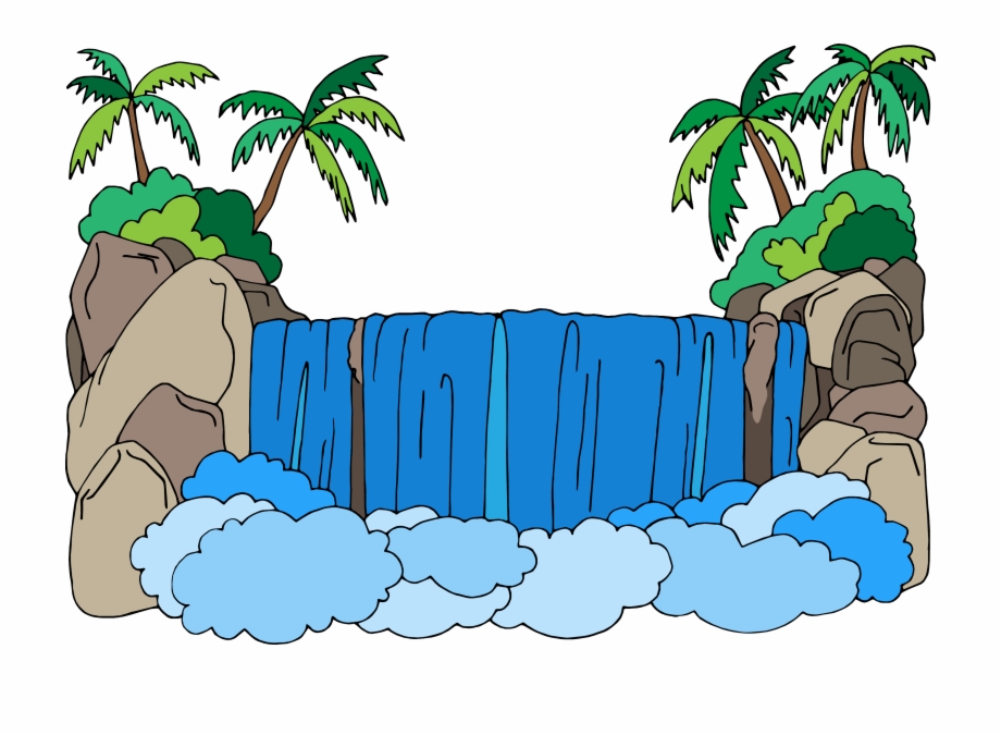 920x675 Fall Vector Jungle Waterfall