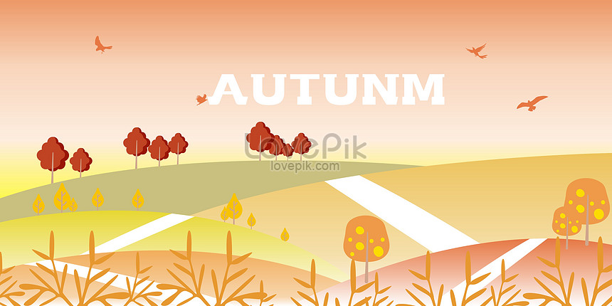 860x430 Fall Vector Background Backgrounds Image Picture Free Download