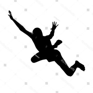 300x300 Man Jumping Free Fall Vector Illustration Soidergi