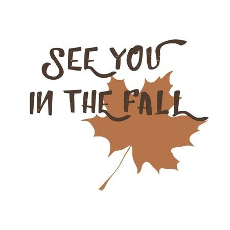 450x450 Modern Calligraphy Phrase See You In The Fall Vector Autumn