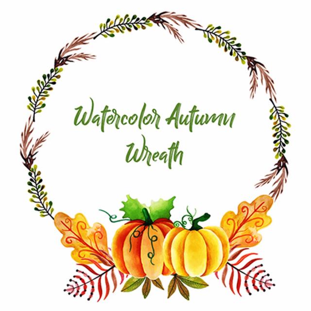 640x640 Autumn Wreaths Png, Vector, And Clipart With Transparent