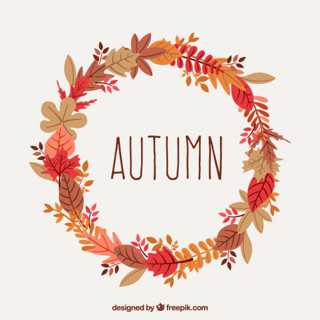 626x626 Autumnal Wreaths Vector Free Download