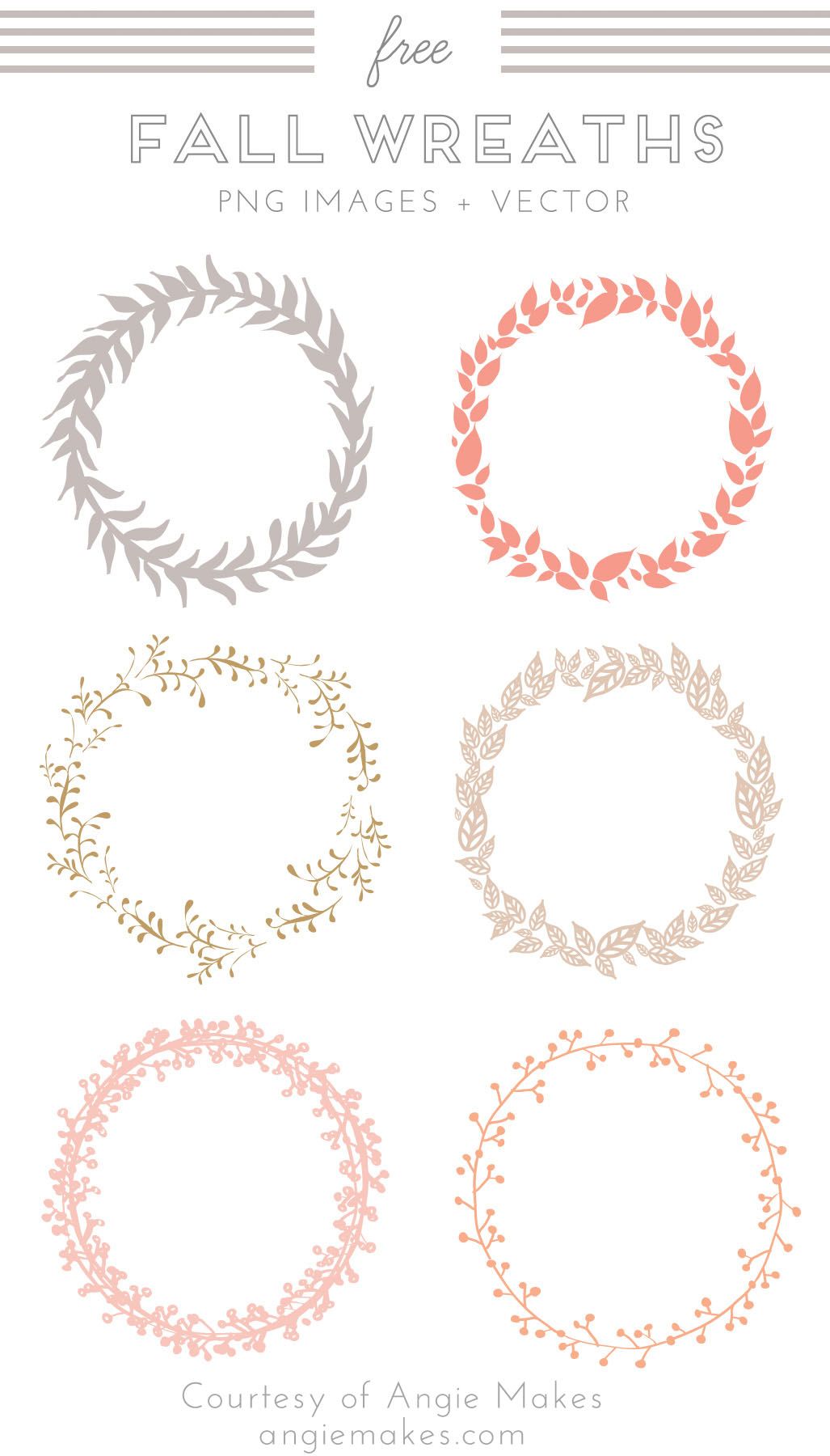 1027x1800 Free Wreath Clip Art B L O G Clip Art, Free Graphics, Wreaths