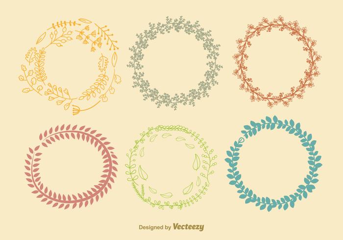 700x490 Autumn Color Wreath Vectors