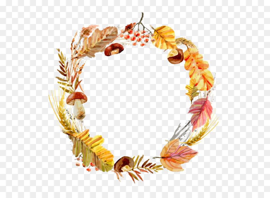 900x660 Autumn Wreath Png Free Autumn Wreath Transparent Images