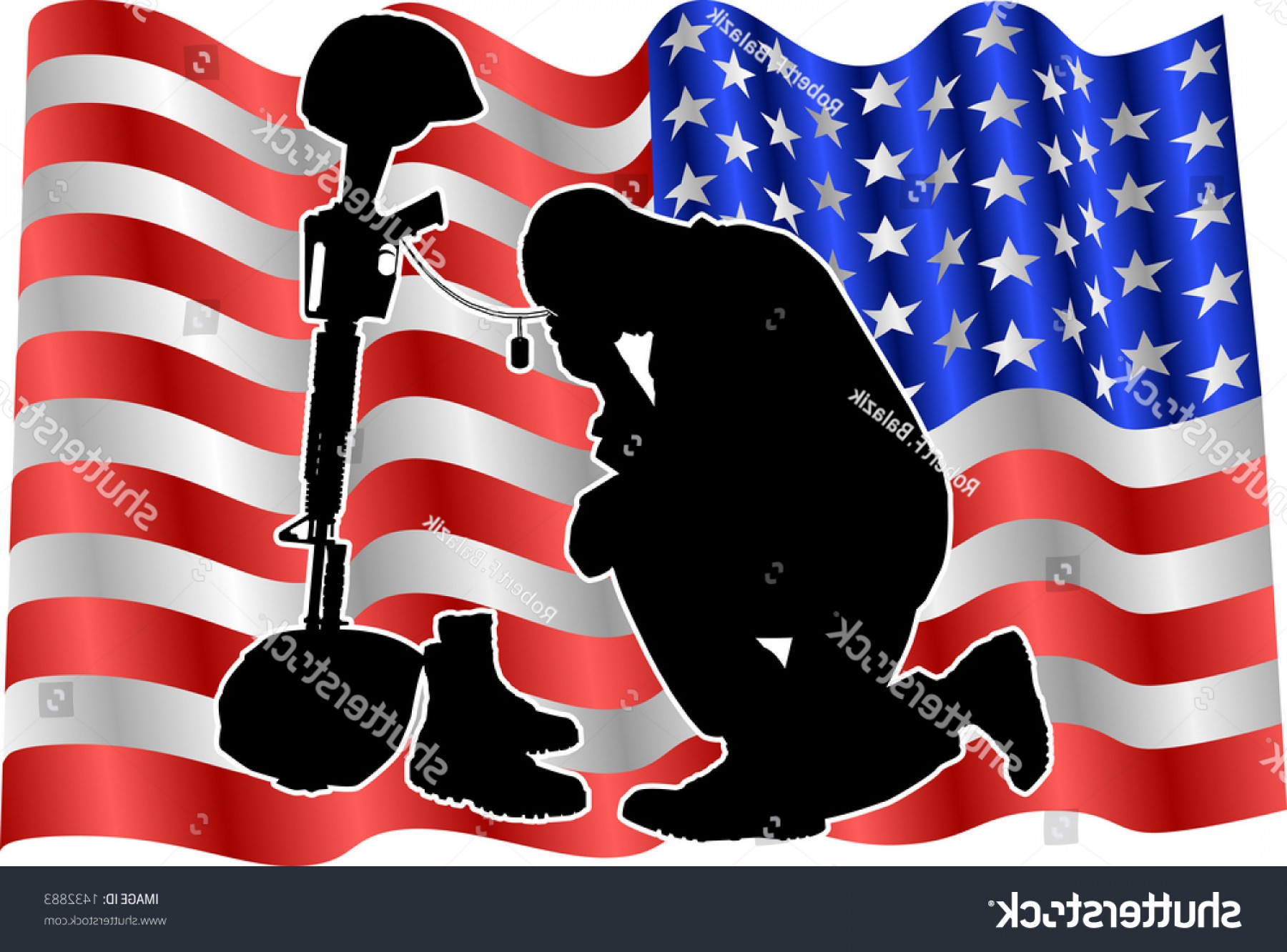 1800x1332 Vector Silhouette Graphic Depicting Soldier Kneeling Cultracing