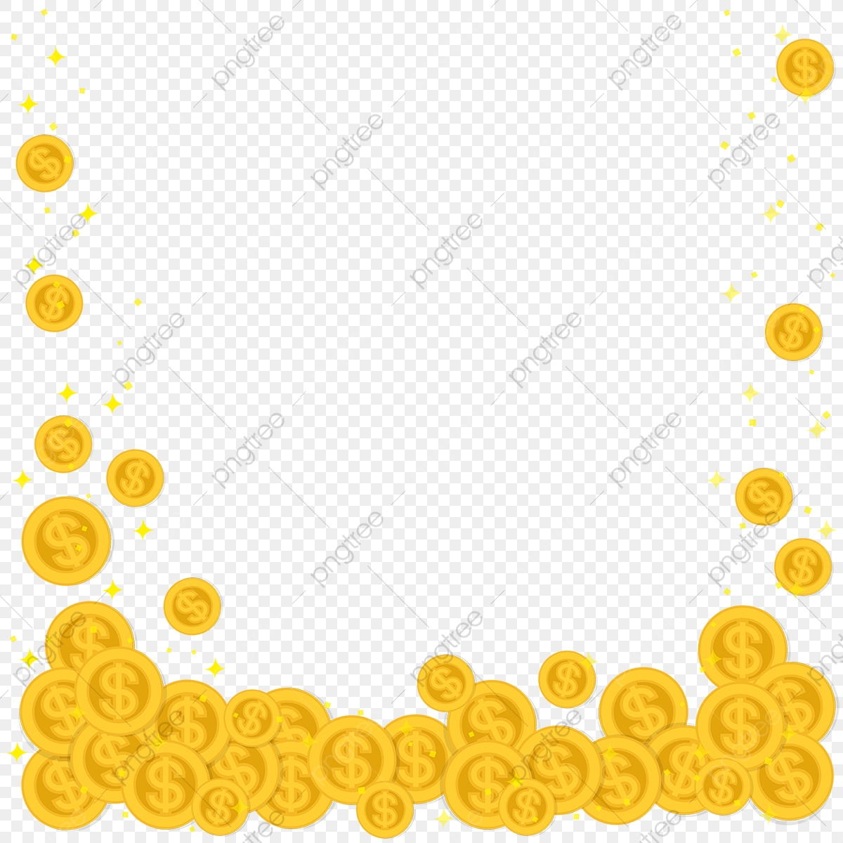 1200x1200 Frame Falling Money Coins, Png, Coin, Coins Png And Vector