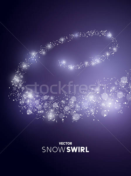 448x600 Falling Snow Vector Swirl Vector Illustration James Thew