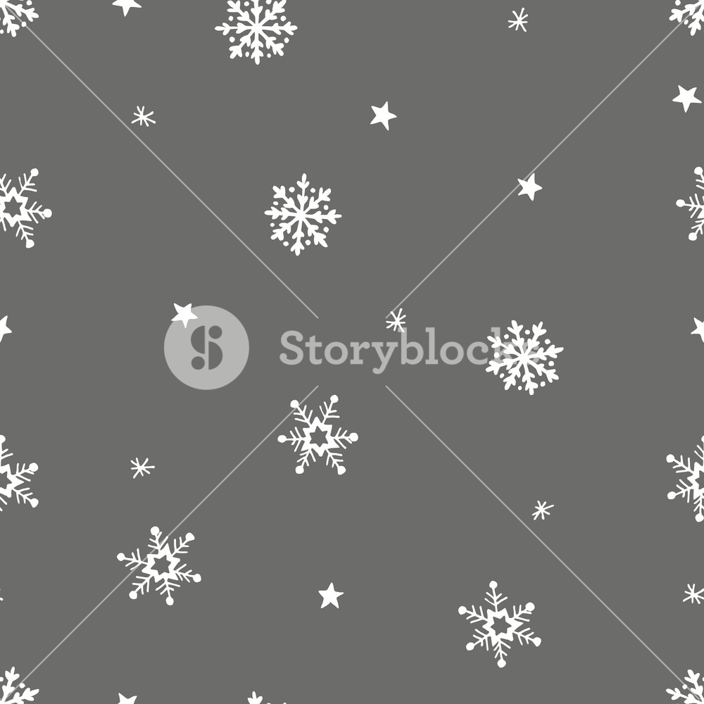 1000x1000 Simple Grey Festive Seamless Pattern With Hand Drawn White