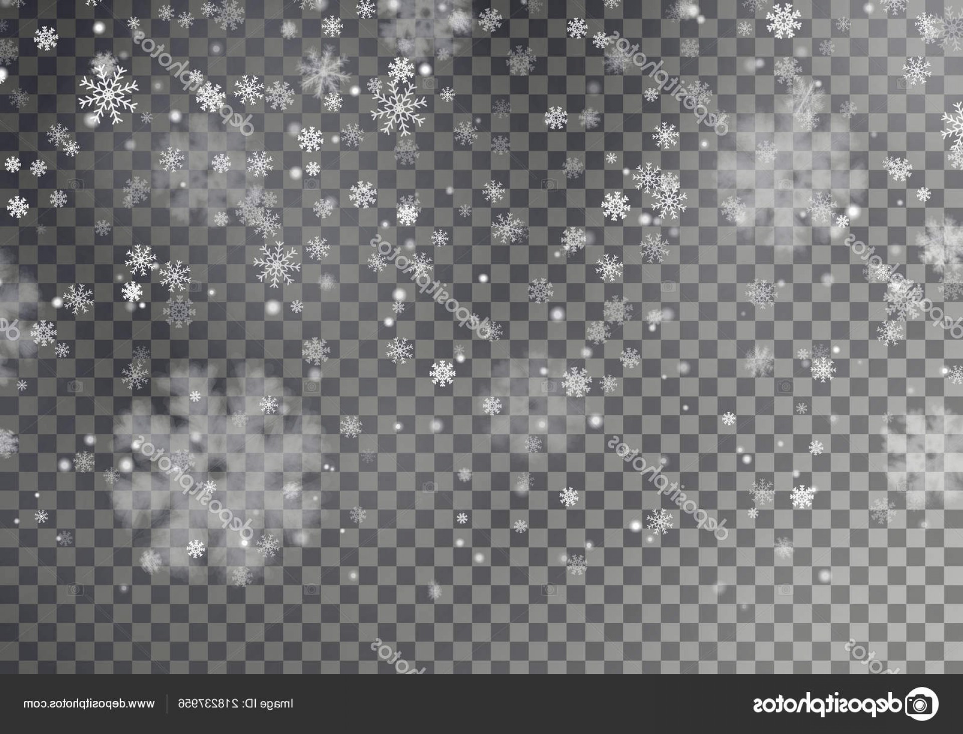 1920x1464 Stock Illustration Christmas Falling Snow Vector Isolated Newwaysys