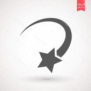 300x300 Shooting Star Sign Red Icon Inside Black Vector Lamaison