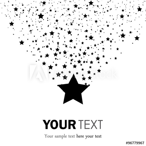 500x500 Abstract Falling Star Vector