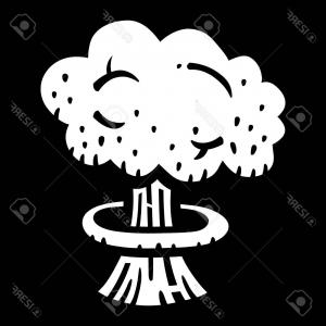 300x300 Photostock Vector Mushroom Cloud Atomic Nuclear Bomb Explosion