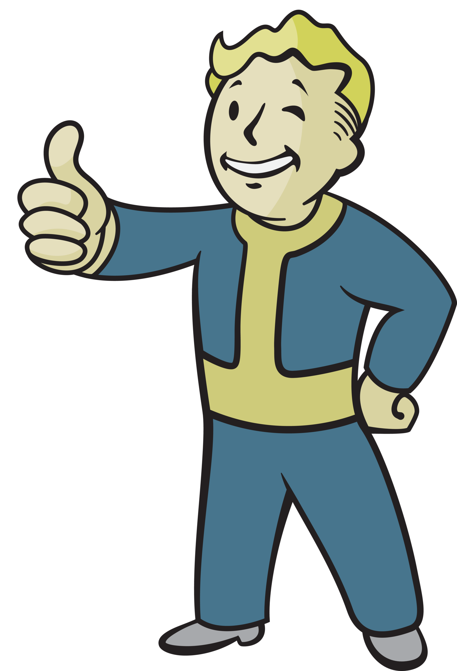Vault Boy Vector 1600x2350 Vault Boy Vector