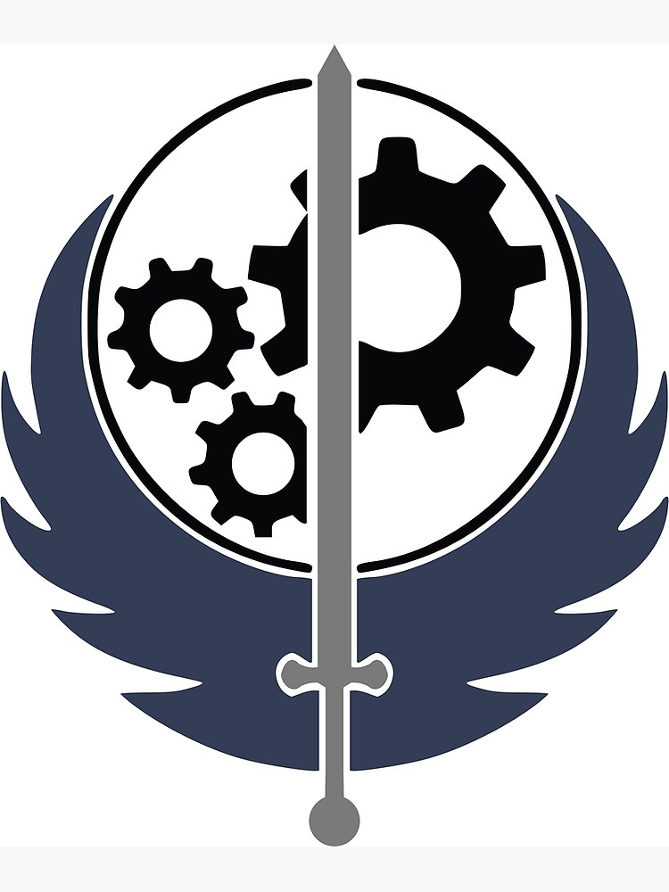 750x1000 Fallout Brotherhood Of Steel Logo Vector Greeting Card