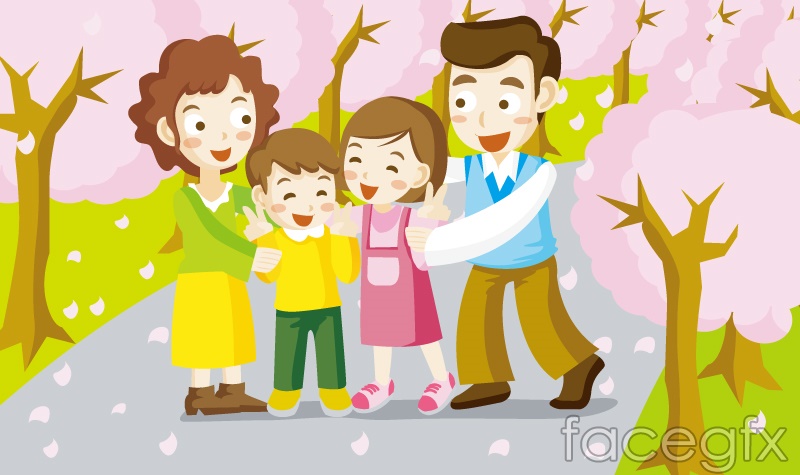 800x475 Family Cartoon Vector Illustration Over Millions Vectors, Stock
