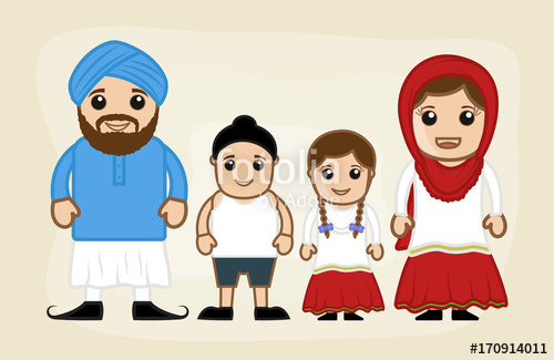 500x325 Happy Cartoon Family Stock Image And Royalty Free Vector