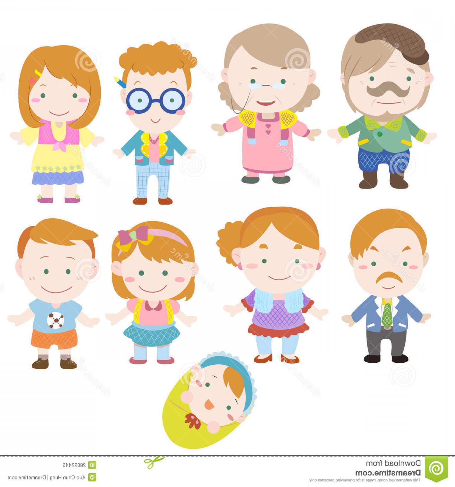 Family Cartoon Vector at Vectorified.com | Collection of Family Cartoon ...