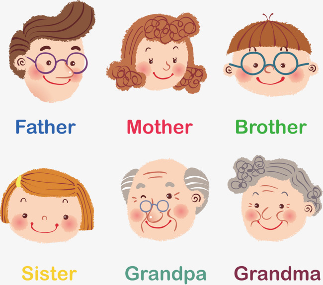 650x574 Cartoon Family, Cartoon Vector, Family Vector, Head Portrait Png