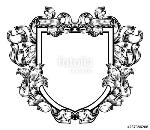 500x434 A Coat Of Arms Crest Heraldic Medieval Knight Or Royal Family