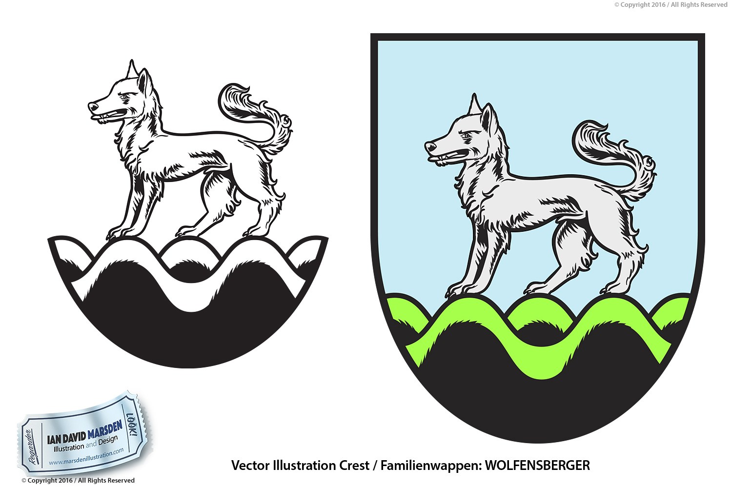 1500x1000 Wolfensberger Family Crest Vector