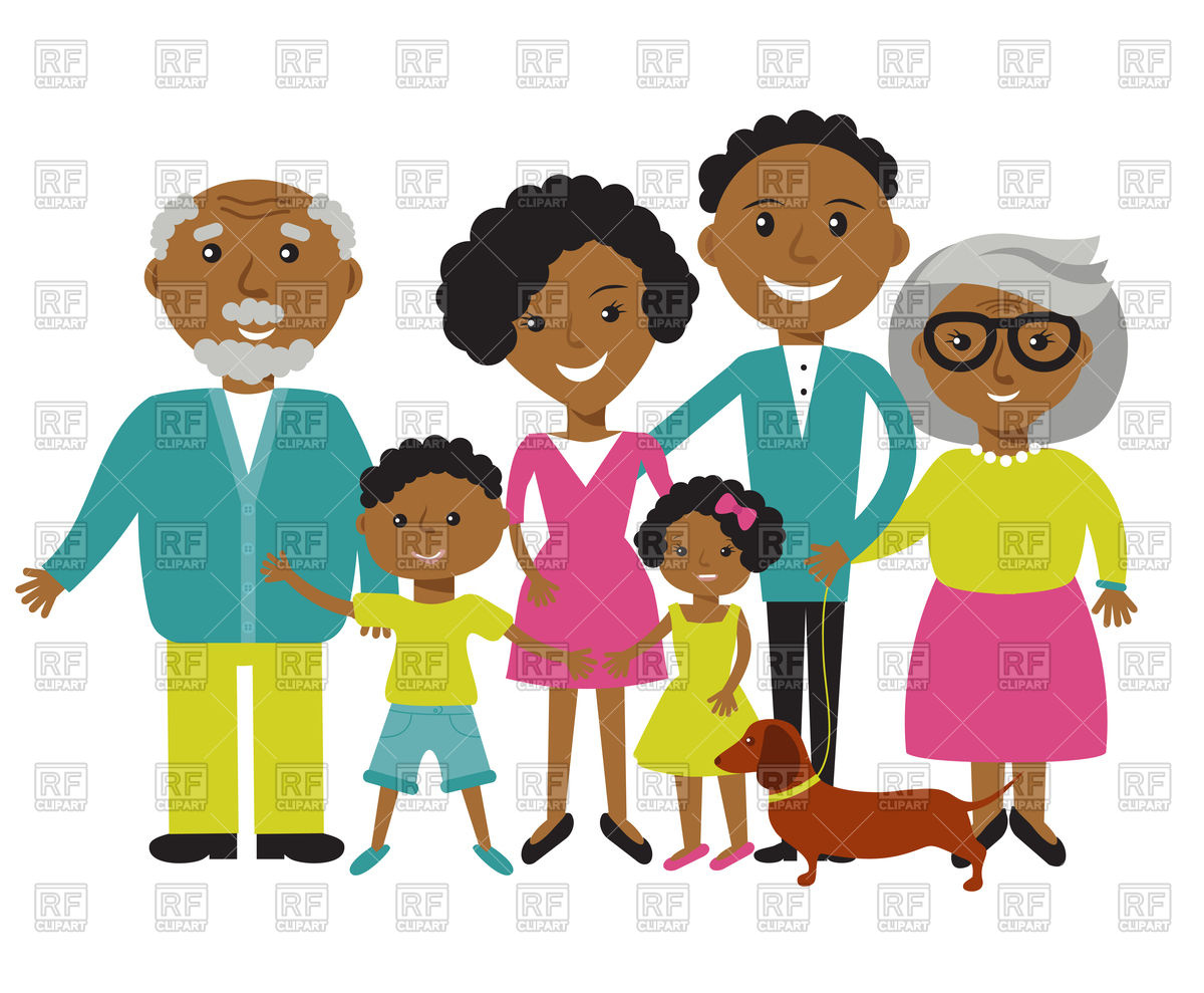 Happy African American Family Vector Image Of People Mcherevan 1200x989 Happy African American Family Vector Image Of People Mcherevan