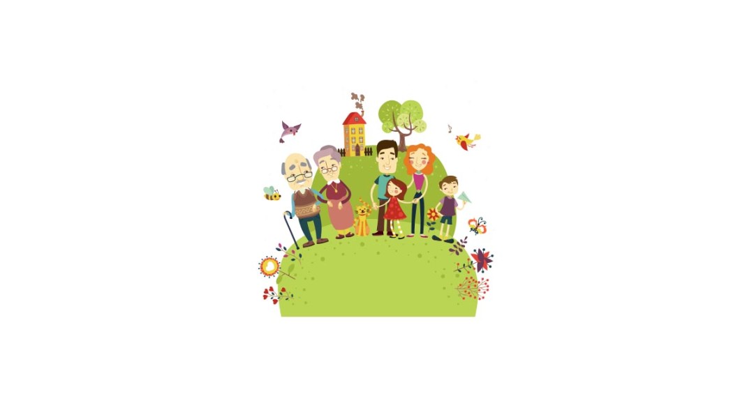 Happy Family House And Animals Vector And Transparent Png 1080x565 Happy Family House And Animals Vector And Transparent Png