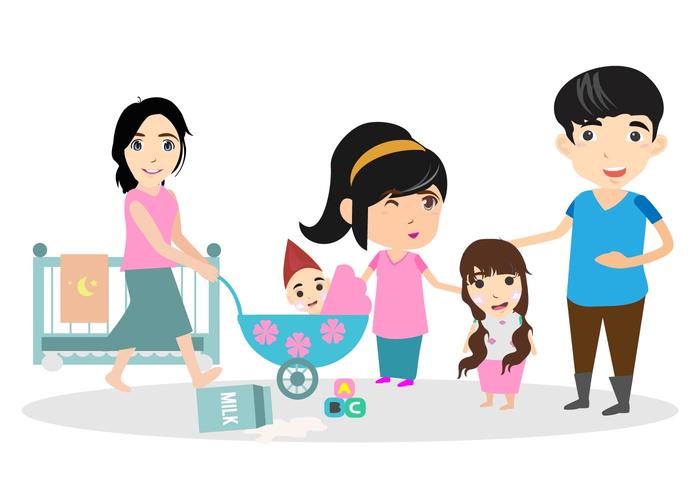 Family Free Vector Art 700x490 Family Free Vector Art