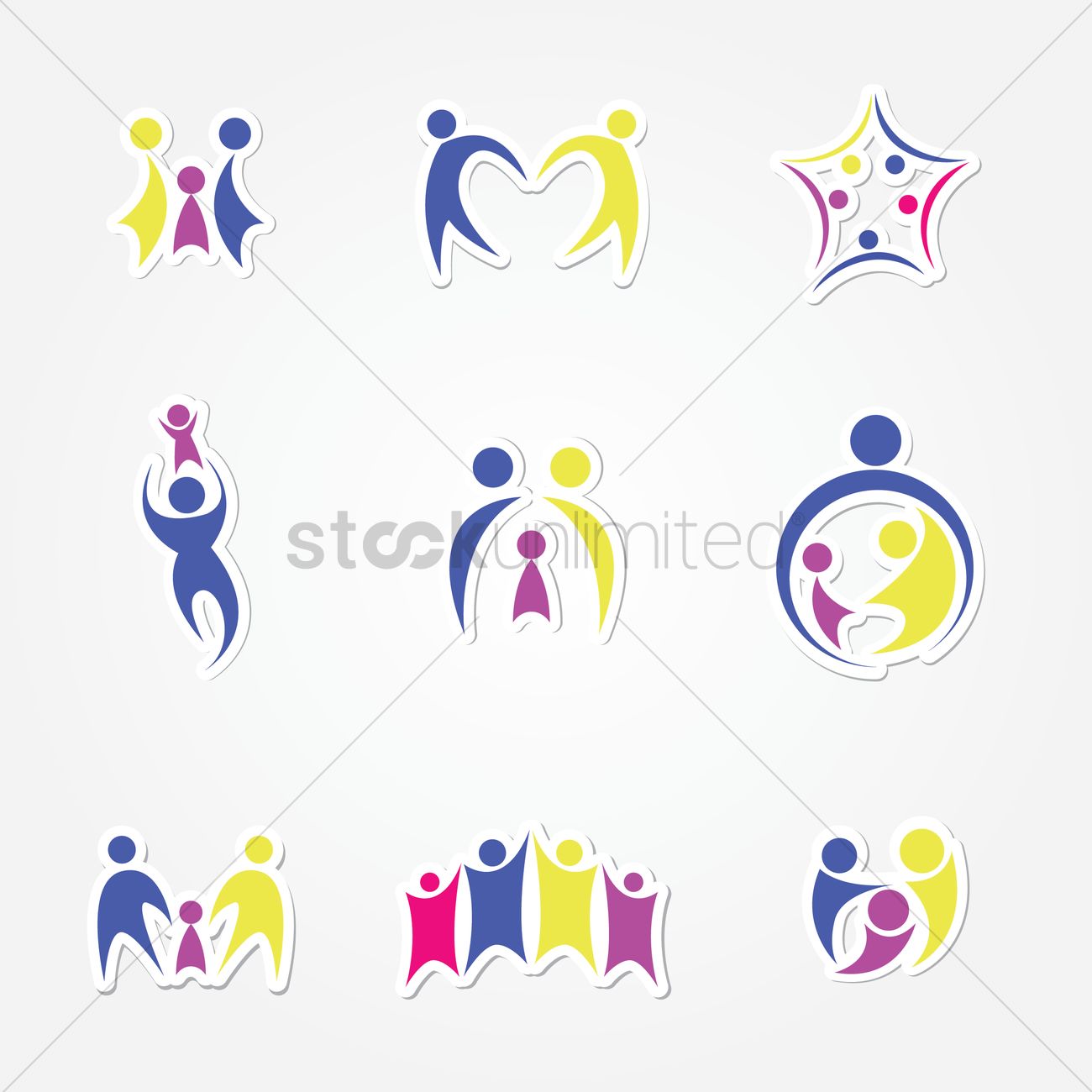 Family Logo Vector Image 1300x1300 Family Logo Vector Image