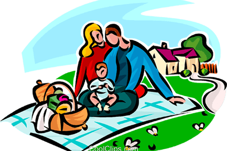 Family Picnic Vector