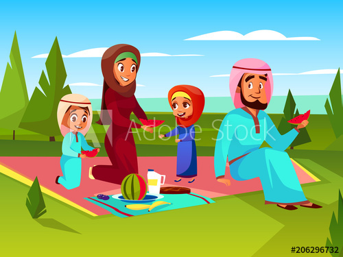 500x375 Arabian Family
