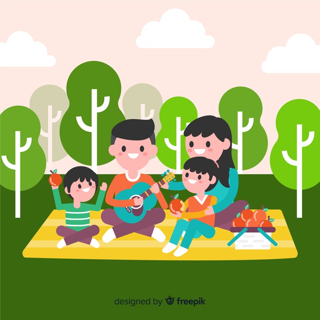 626x626 Background Family Making A Picnic Vector Free Download