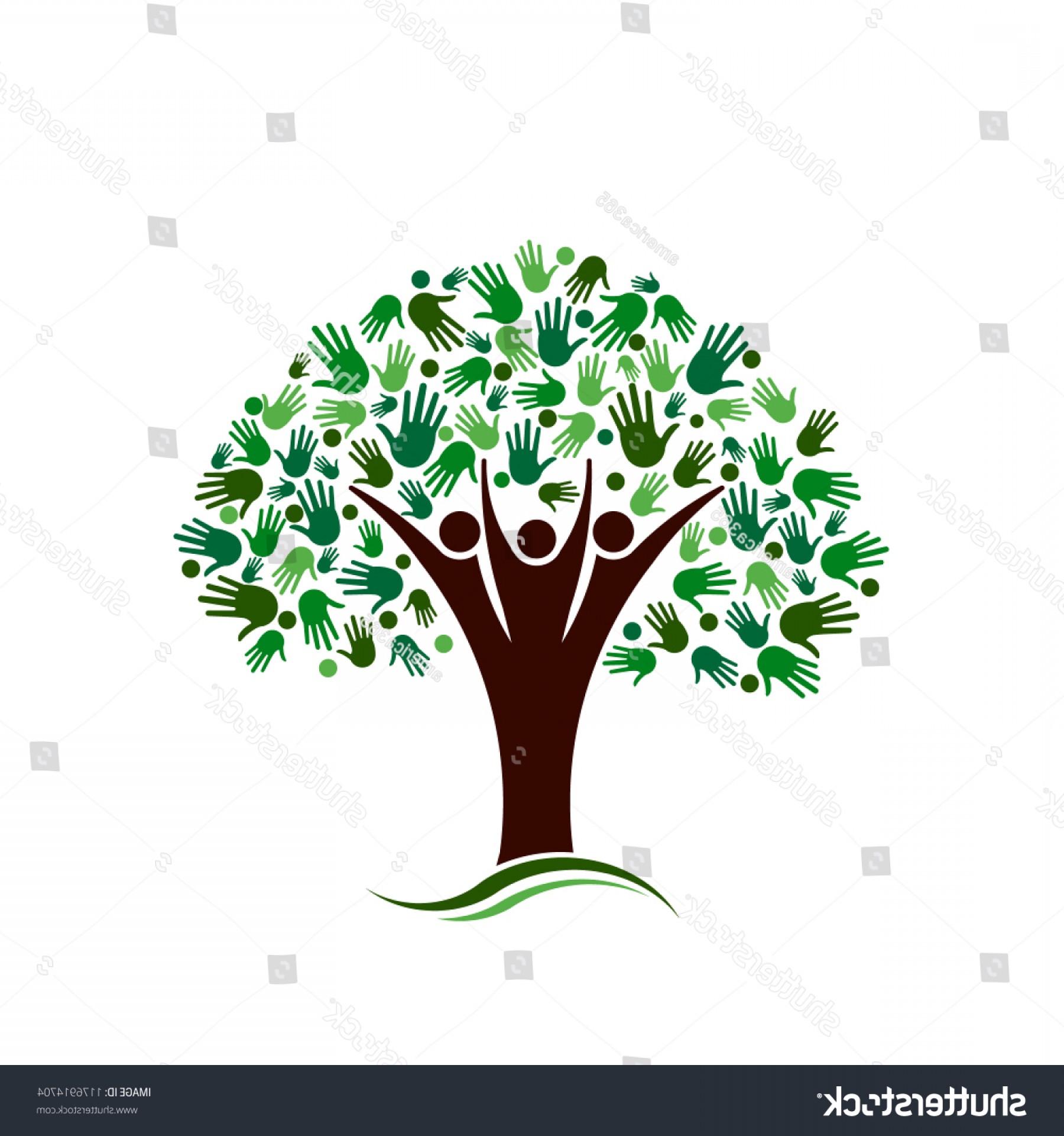 1800x1920 Family Tree Hands Network Vector Logo Handandbeak