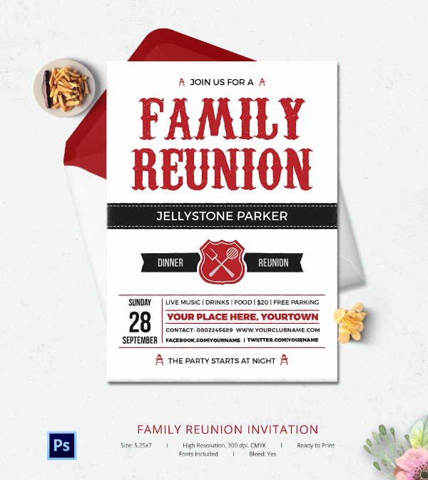 600x673 Family Reunion Invitation Templates Free Vector Latter