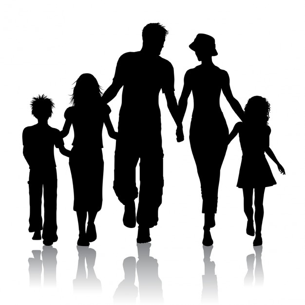 Family Silhouette Vectors, Photos And Free Download 626x626 Family Silhouette Vectors, Photos And Free Download