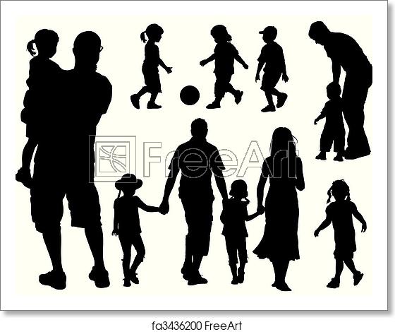 Free Art Print Of Family Silhouettes A Set Of Parents 560x470 Free Art Print Of Family Silhouettes A Set Of Parents