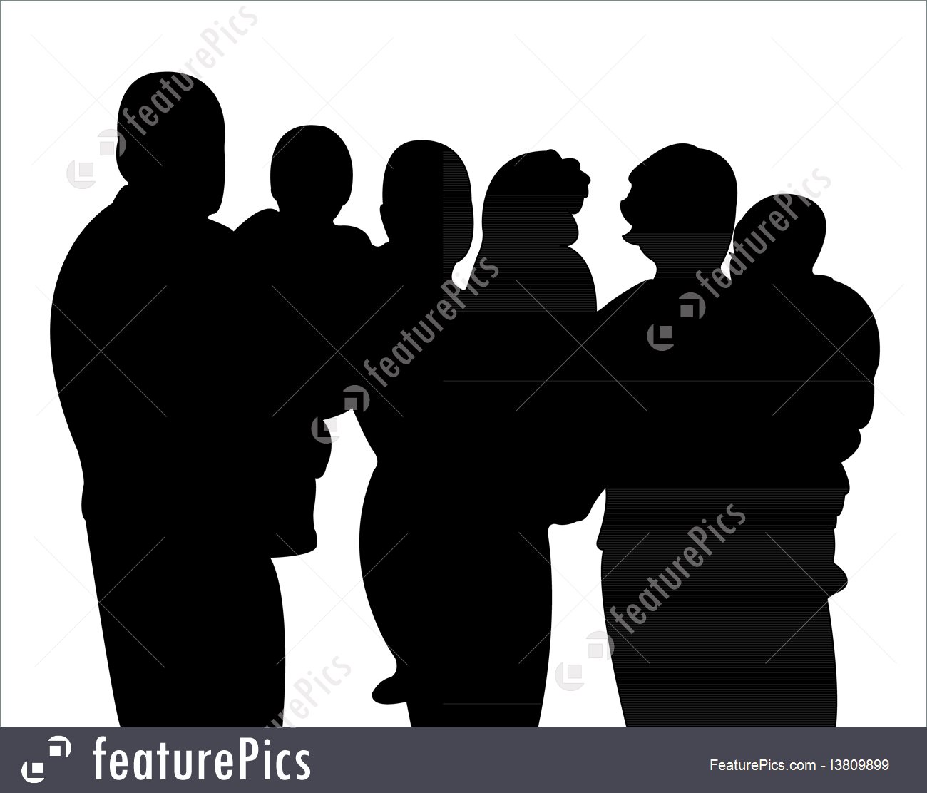 Silhouettes And Outlines Happy Family Portrait 1300x1112 Silhouettes And Outlines Happy Family Portrait