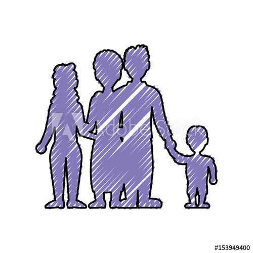 Beautiful Family Silhouette Icon Vector Illustration Graphic 500x500 Beautiful Family Silhouette Icon Vector Illustration Graphic