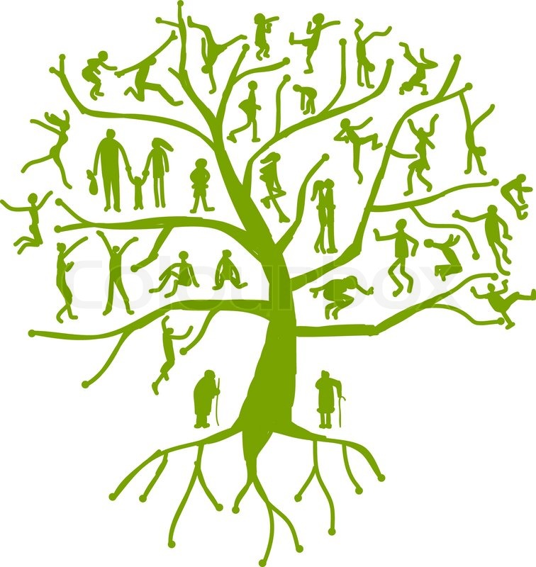756x800 Family Tree, Relatives, People Stock Vector Colourbox