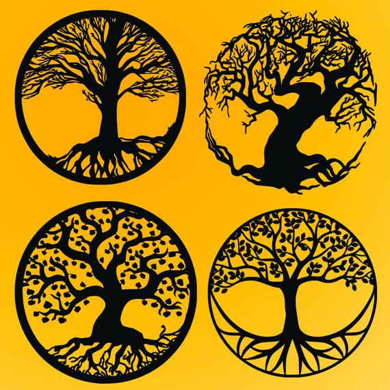 Family Tree Silhouette Vector at Vectorified.com | Collection of Family ...