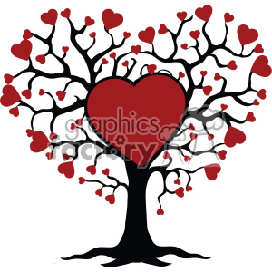 300x300 Family Tree Of Love Vector Valentines Die Cuts Clip
